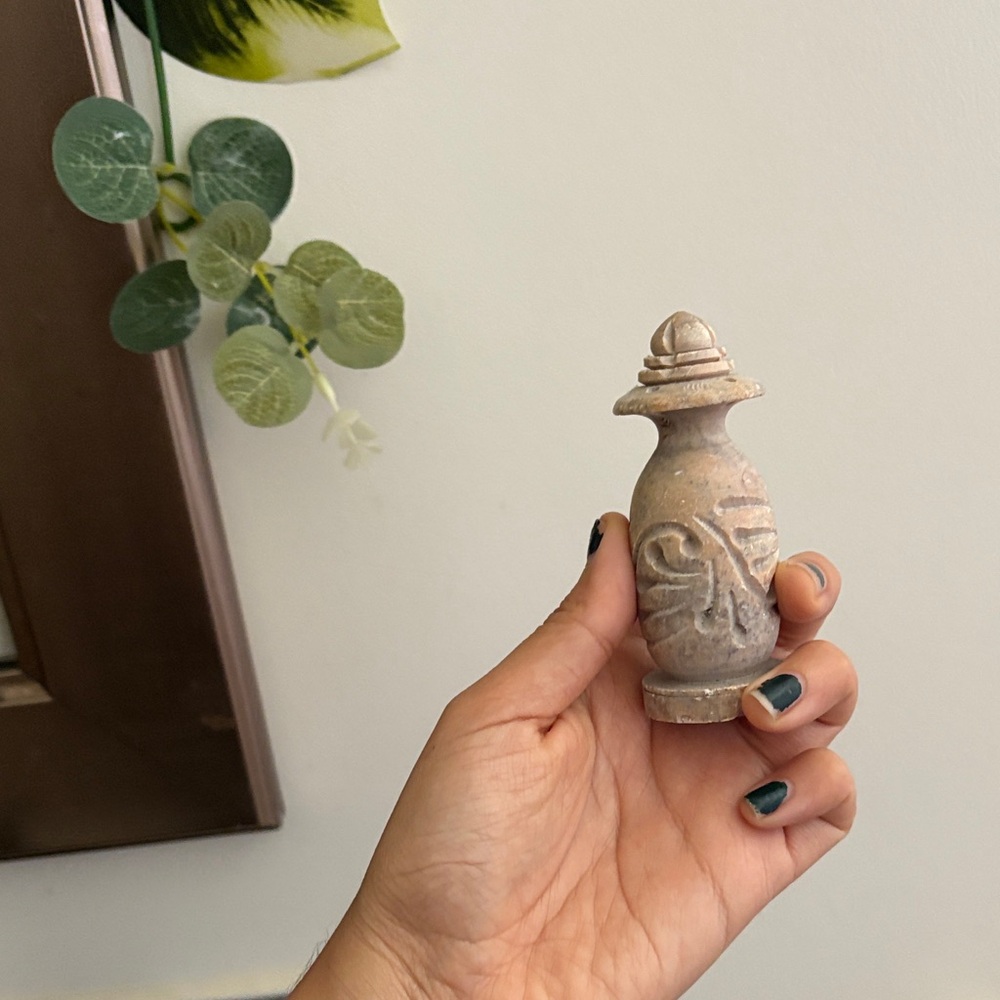 Handcrafted Tan Ceramic Vase